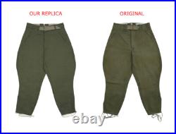 WW2 German DAK/Tropical Afrikakorps First Type Breeches Olive