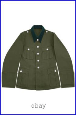 WW2 German DAK/Tropical Afrikakorps M36 Officer Olive Service Tunic Jacket WW2 German DAK/Tropical Afrikakorps M36 Officer Olive Service Tunic Jacket