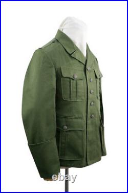 WW2 German DAK/Tropical Afrikakorps M40 officer olivebrown field tunic