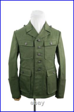 WW2 German DAK/Tropical Afrikakorps M43 officer olive field tunic
