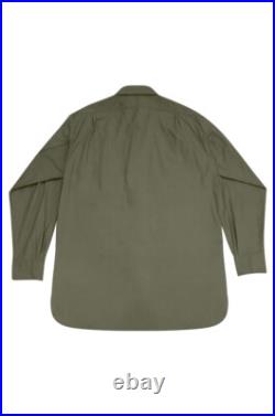 WW2 German DAK Tropical Afrikakorps Olive Long Sleeve Pullover Shirt