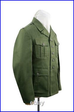 WW2 German DAK Tropical Afrikakorps olivebrown field tunic 1st pattern M40