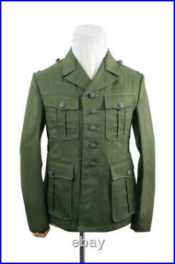 WW2 German DAK Tropical Afrikakorps olivebrown field tunic 1st pattern M40 3XL