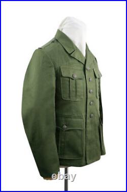 WW2 German DAK Tropical Afrikakorps olivebrown field tunic 1st pattern M40 3XL