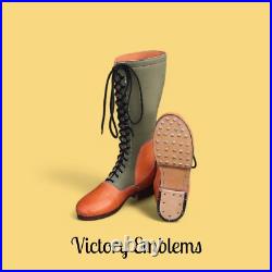 WW2 German DAK Tropical High Boots-Repro with Hobnailed Sole, All Sizes Available