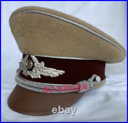 WW2 German Diplomatic Army Military Peaked Officers Visor Hat Cap (Janka Made)