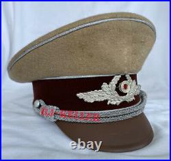 WW2 German Diplomatic Army Military Peaked Officers Visor Hat Cap (Janka Made)