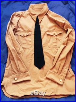 WW2 German Elite Allgemeine M34 Tan Woven Shirt M Size 38