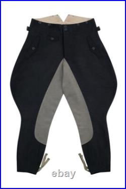 WW2 German Elite Black Wool Riding Breeches