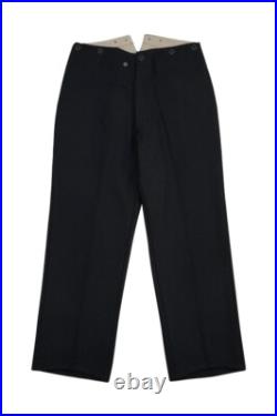 WW2 German Elite Black Wool Service Trousers