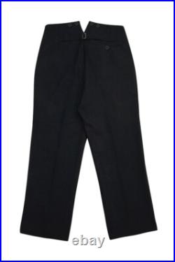 WW2 German Elite Black Wool Service Trousers