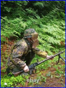 WW2 German Elite Camouflage Sniper / MG Helmet Face Veil M38 Type 1