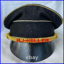 WW2 German Elite Chancellor Body Guard General Officers Crusher Visor Hat Cap