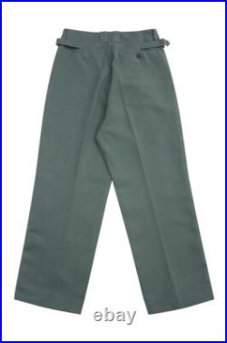 WW2 German Elite Fieldgrey Gabardine Straight Trousers With Pipe