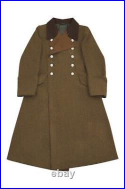 WW2 German Elite General Brown Wool Greatcoat