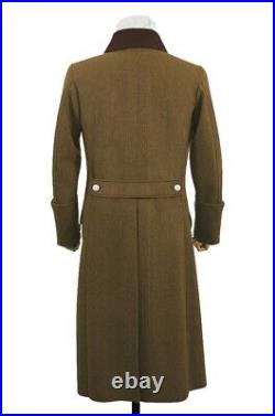 WW2 German Elite General Brown Wool Greatcoat