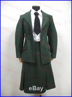WW2 German Elite Helferin Female Uniform Sets (Jacket, Skirt, Shirt, Cap, Tie) L