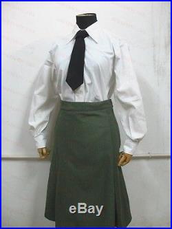 WW2 German Elite Helferin Female Uniform Sets (Jacket, Skirt, Shirt, Cap, Tie) L