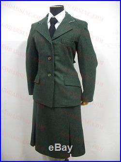 WW2 German Elite Helferin Female Uniform Sets (Jacket, Skirt, Shirt, Cap, Tie) M