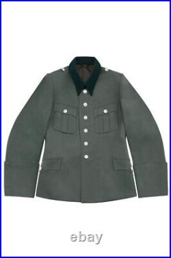 WW2 German Elite M37 Officer Gabardine Service Tunic Jacket 6 buttons