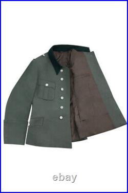 WW2 German Elite M37 Officer Gabardine Service Tunic Jacket 6 buttons