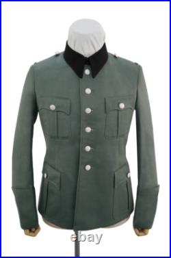 WW2 German Elite M41 officer Gabardine black collar service tunic Jacket