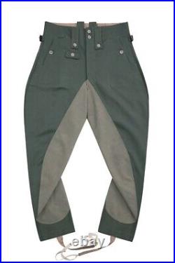 WW2 German Elite M43 Field Grey Gabardine Mounted Troops Riding Breeches I