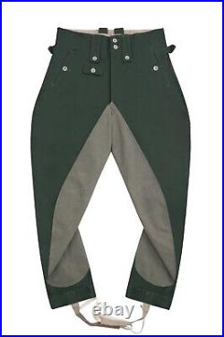 WW2 German Elite M43 HBT Reed Green Mounted Troops Riding Breeches I