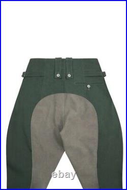 WW2 German Elite M43 HBT Reed Green Mounted Troops Riding Breeches I