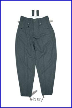 WW2 German Elite M43 Italian Field Wool trousers keilhosen blue green grey