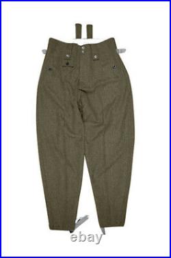 WW2 German Elite M43 brown wool trousers keilhosen