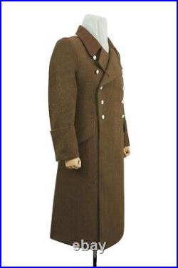 WW2 German Elite Officer Brown Wool Greatcoat