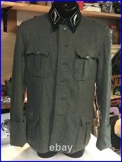 WW2 German Elite Officer Reenactor wool tunic. Size 42 XL
