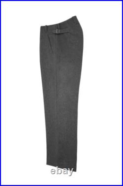 WW2 German Elite Stone Grey Wool Straight Trousers