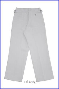 WW2 German Elite White Officer Gabardine Straight Trousers