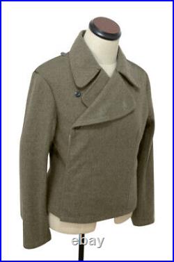 WW2 German Elite assault gunner brown wool wrap jacket