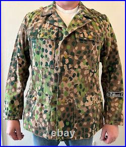 WW2 German Elite camo field tunic L Officer Wwii Reproduction Size Large 43