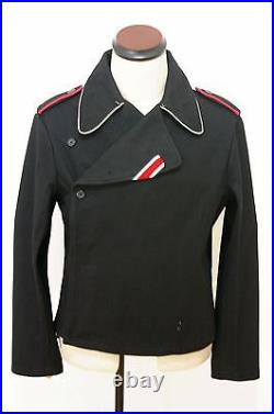 WW2 German Elite officer panzer black wool wrap/jacket