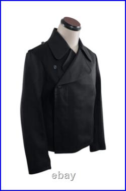 WW2 German Elite panzer EM black gabardine wrap jacket