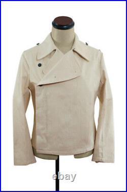 WW2 German Elite panzer summer off-white HBT wrap/jacket M