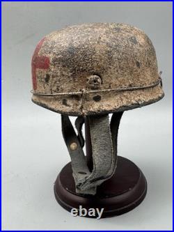 WW2 German FJ Medic Helmet Miniature Fallschirmjager Camo