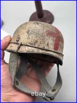 WW2 German FJ Medic Helmet Miniature Fallschirmjager Camo