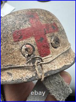 WW2 German FJ Medic Helmet Miniature Fallschirmjager Camo