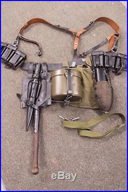 WW2 German Field gear set complete Canteen Mess tin Shovel and Bayonet