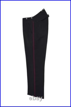 WW2 German Fire Police Black Gabardine Service Trousers With Pipe