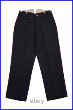 WW2 German Fire Police Black Gabardine Service Trousers With Pipe