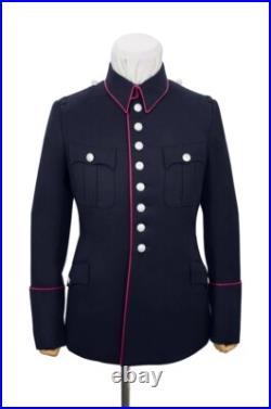 WW2 German Fire Police Navy Blue Gabardine Service Tunic With Pipe