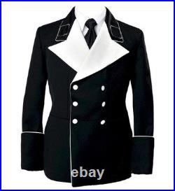 WW2 German General Black Mess Dress Tunic Reproduction Formal Military Uniform
