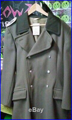 WW2 German Greatcoat Overcoat Vintage. Wool Gabardine