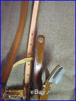 WW2 German Harness and Shoulder Strap for Medical Canteen In Brown Leather